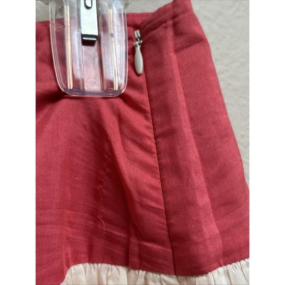 GAP Pink Wide Stripe Knee Length Skirt Size 12 - Picture 4 of 6